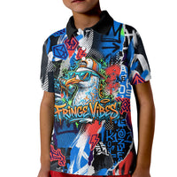Edinburgh Fringe Festival Kid Polo Shirt Fringe Vibes Graffiti Seagull Scotland Bagpipes Street Art