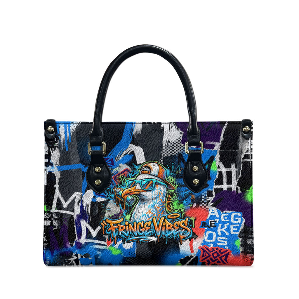 Edinburgh Fringe Festival Leather Bag Fringe Vibes Graffiti Seagull Scotland Bagpipes Street Art