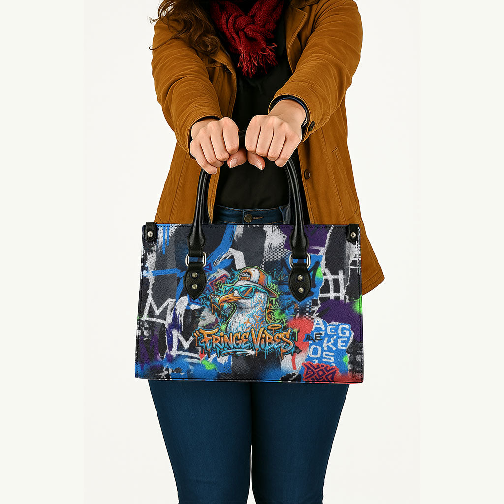 Edinburgh Fringe Festival Leather Bag Fringe Vibes Graffiti Seagull Scotland Bagpipes Street Art