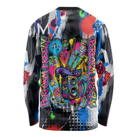 Edinburgh Fringe Festival Long Sleeve Shirt Fringe Vibes Graffiti Seagull Scotland Bagpipes Street Art