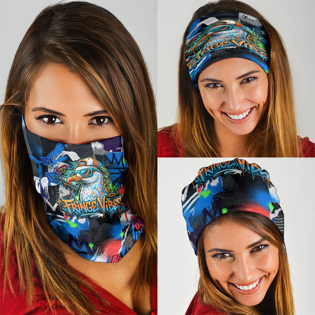 Edinburgh Fringe Festival Neck Gaiter Fringe Vibes Graffiti Seagull Scotland Bagpipes Street Art