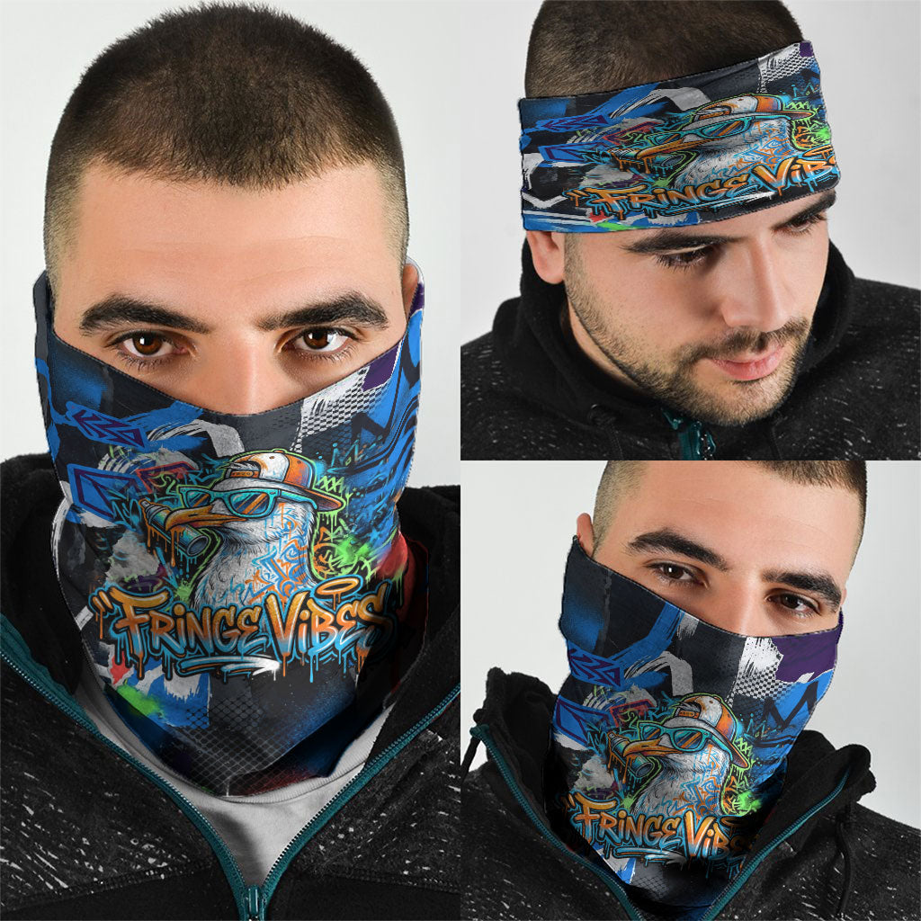 Edinburgh Fringe Festival Neck Gaiter Fringe Vibes Graffiti Seagull Scotland Bagpipes Street Art