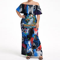 Edinburgh Fringe Festival Off Shoulder Maxi Dress Fringe Vibes Graffiti Seagull Scotland Bagpipes Street Art