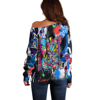 Edinburgh Fringe Festival Off Shoulder Sweater Fringe Vibes Graffiti Seagull Scotland Bagpipes Street Art