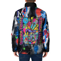 Edinburgh Fringe Festival Padded Jacket Fringe Vibes Graffiti Seagull Scotland Bagpipes Street Art