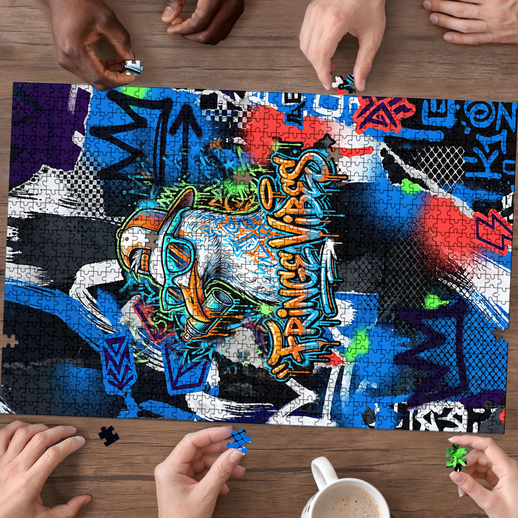 Edinburgh Fringe Festival Puzzle Fringe Vibes Graffiti Seagull Scotland Bagpipes Street Art