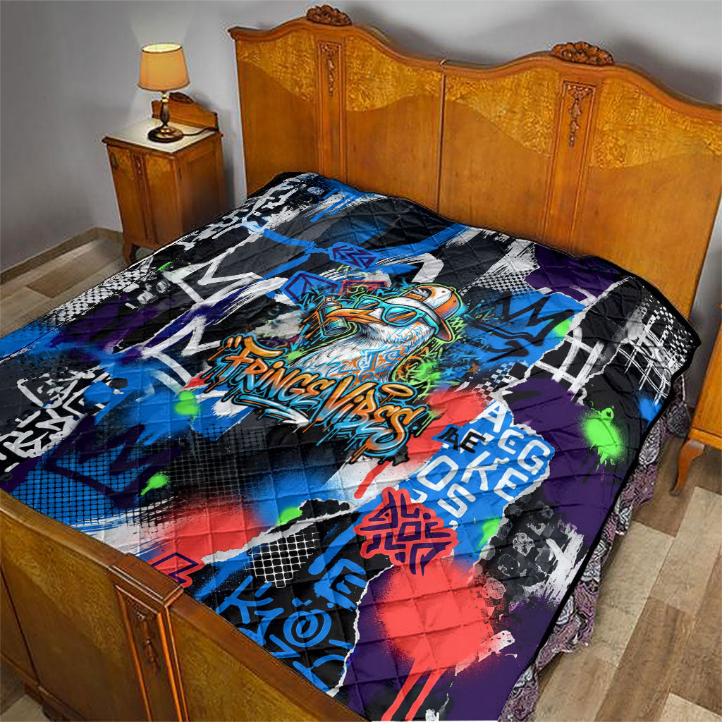 Edinburgh Fringe Festival Quilt Fringe Vibes Graffiti Seagull Scotland Bagpipes Street Art