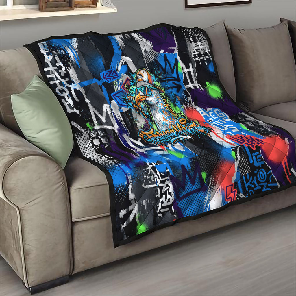Edinburgh Fringe Festival Quilt Fringe Vibes Graffiti Seagull Scotland Bagpipes Street Art