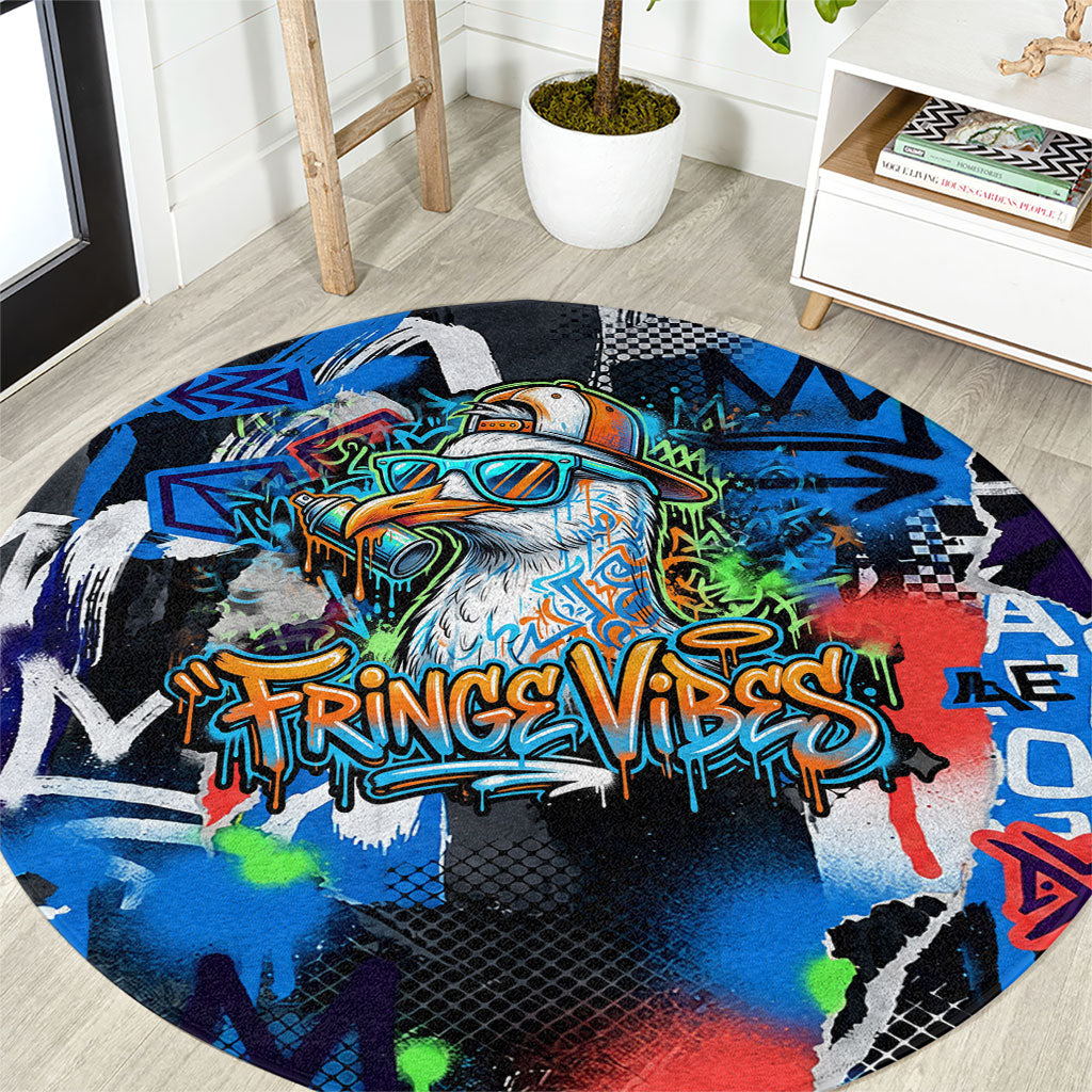 Edinburgh Fringe Festival Round Carpet Fringe Vibes Graffiti Seagull Scotland Bagpipes Street Art