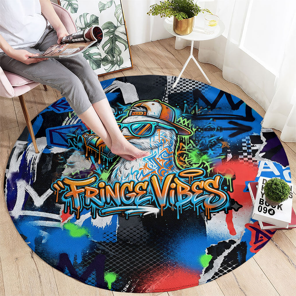 Edinburgh Fringe Festival Round Carpet Fringe Vibes Graffiti Seagull Scotland Bagpipes Street Art