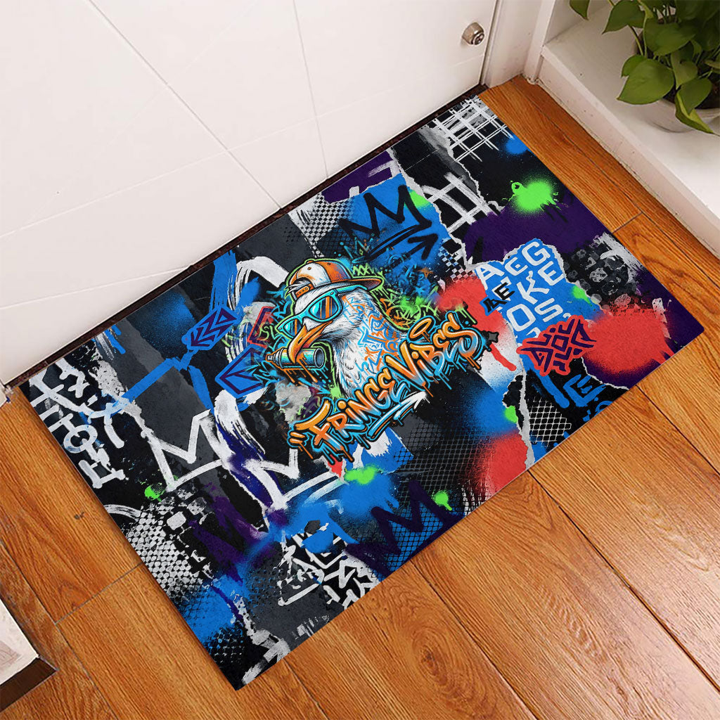 Edinburgh Fringe Festival Rubber Doormat Fringe Vibes Graffiti Seagull Scotland Bagpipes Street Art