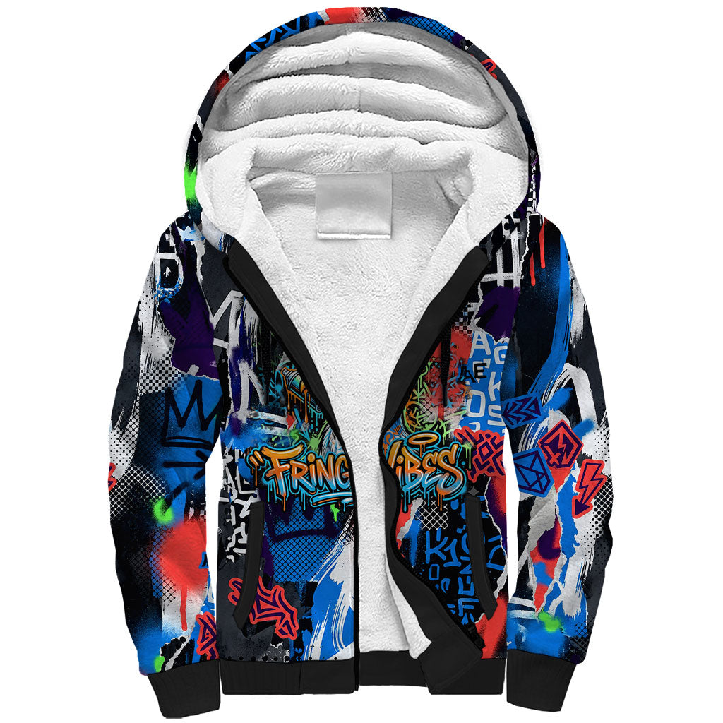 Edinburgh Fringe Festival Sherpa Hoodie Fringe Vibes Graffiti Seagull Scotland Bagpipes Street Art