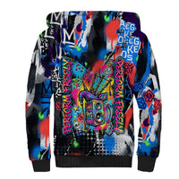 Edinburgh Fringe Festival Sherpa Hoodie Fringe Vibes Graffiti Seagull Scotland Bagpipes Street Art