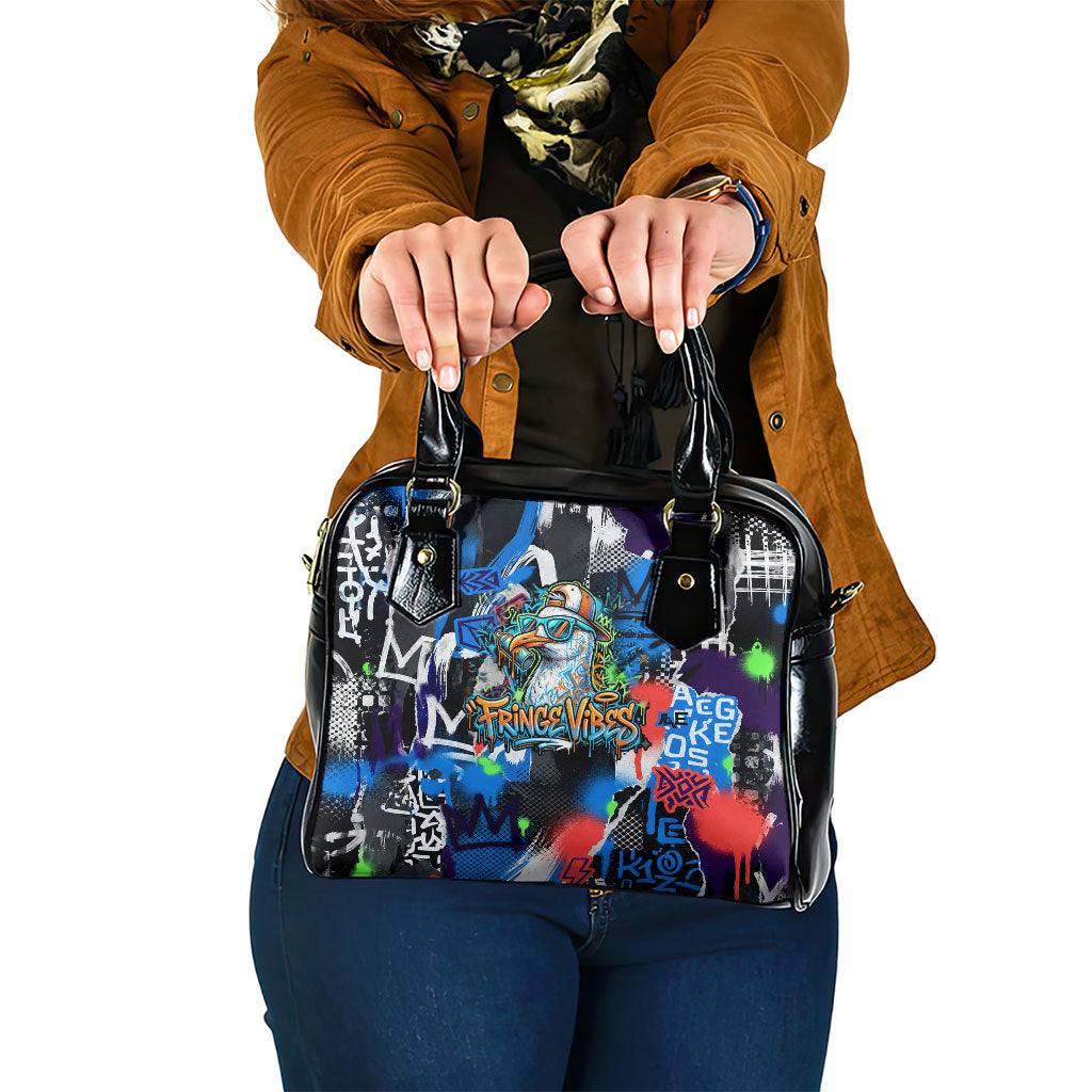Edinburgh Fringe Festival Shoulder Handbag Fringe Vibes Graffiti Seagull Scotland Bagpipes Street Art