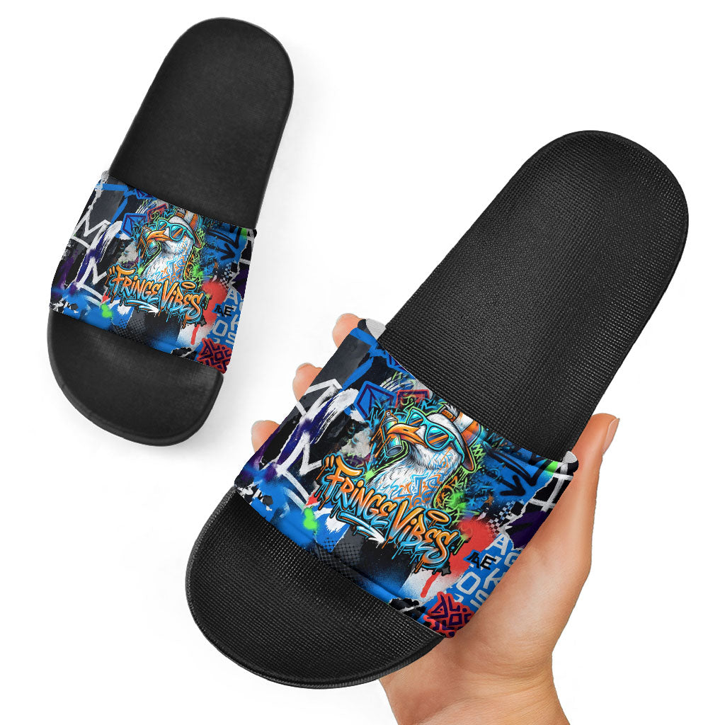 Edinburgh Fringe Festival Slide Sandals Fringe Vibes Graffiti Seagull Scotland Bagpipes Street Art