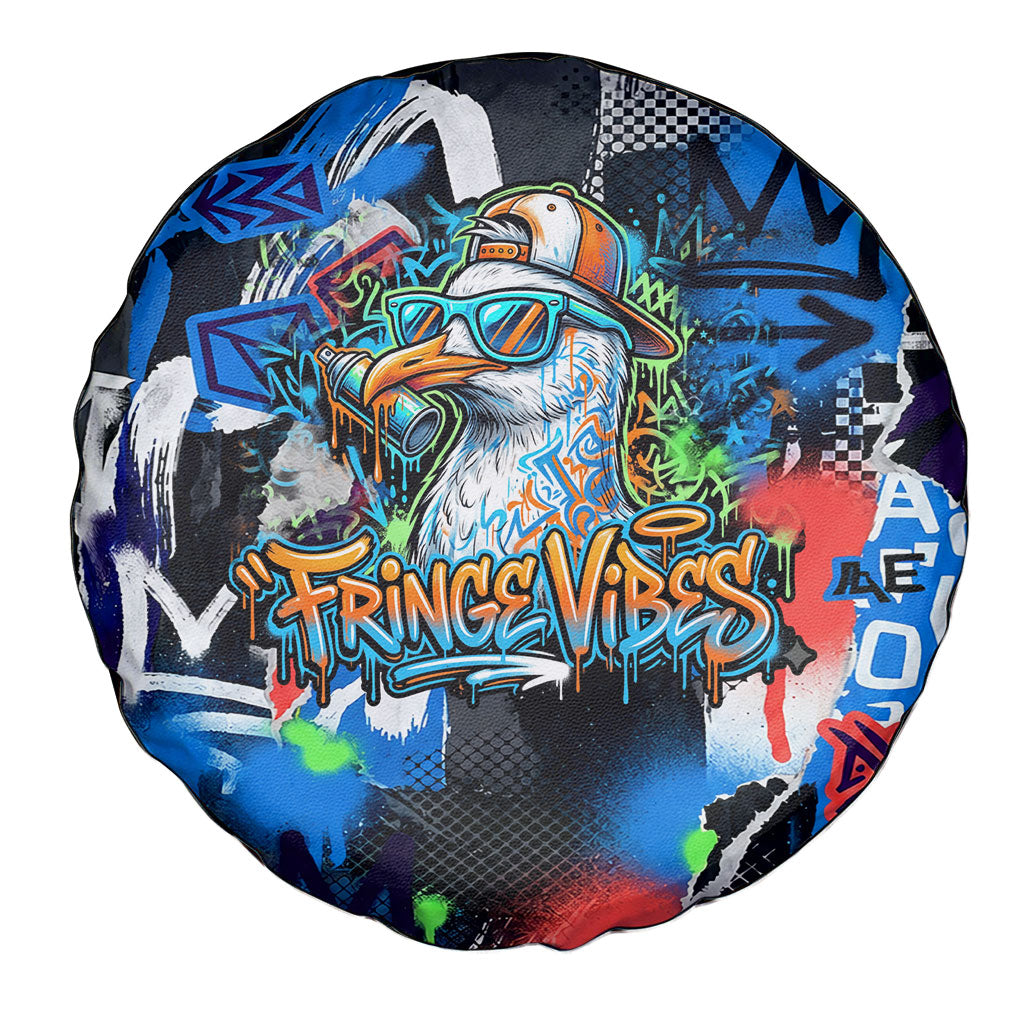 Edinburgh Fringe Festival Spare Tire Cover Fringe Vibes Graffiti Seagull Scotland Bagpipes Street Art