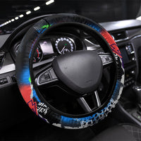 Edinburgh Fringe Festival Steering Wheel Cover Fringe Vibes Graffiti Seagull Scotland Bagpipes Street Art