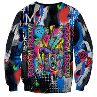 Edinburgh Fringe Festival Sweatshirt Fringe Vibes Graffiti Seagull Scotland Bagpipes Street Art