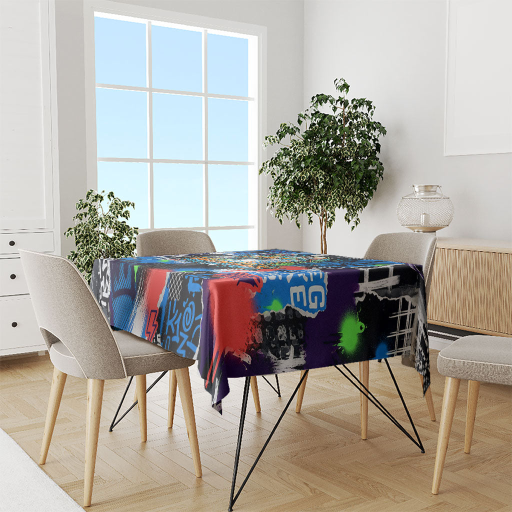 Edinburgh Fringe Festival Tablecloth Fringe Vibes Graffiti Seagull Scotland Bagpipes Street Art