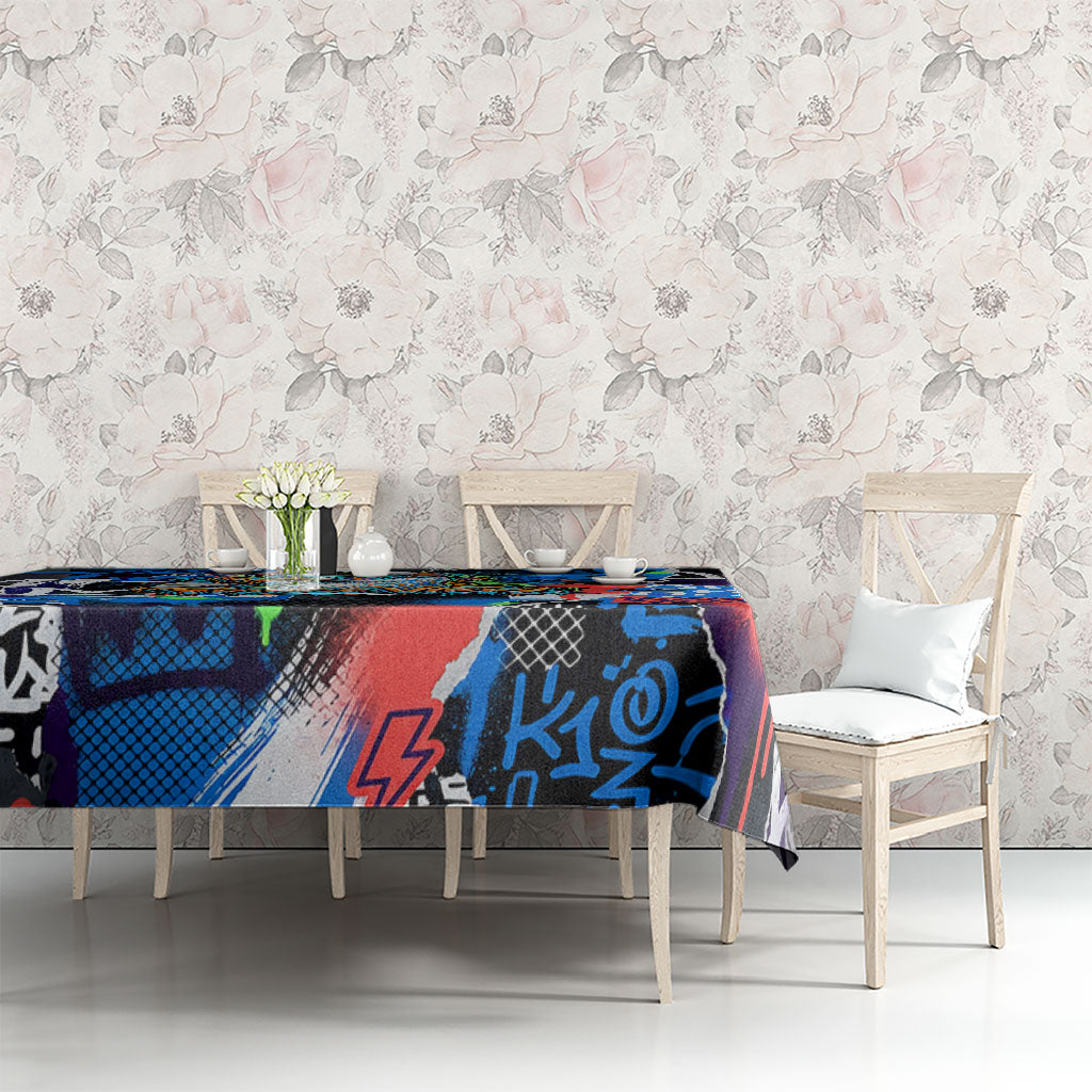 Edinburgh Fringe Festival Tablecloth Fringe Vibes Graffiti Seagull Scotland Bagpipes Street Art