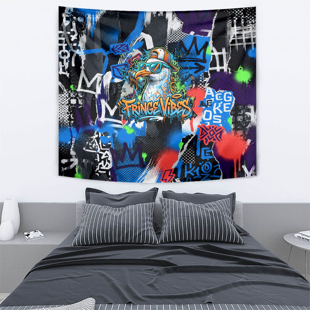 Edinburgh Fringe Festival Tapestry Fringe Vibes Graffiti Seagull Scotland Bagpipes Street Art