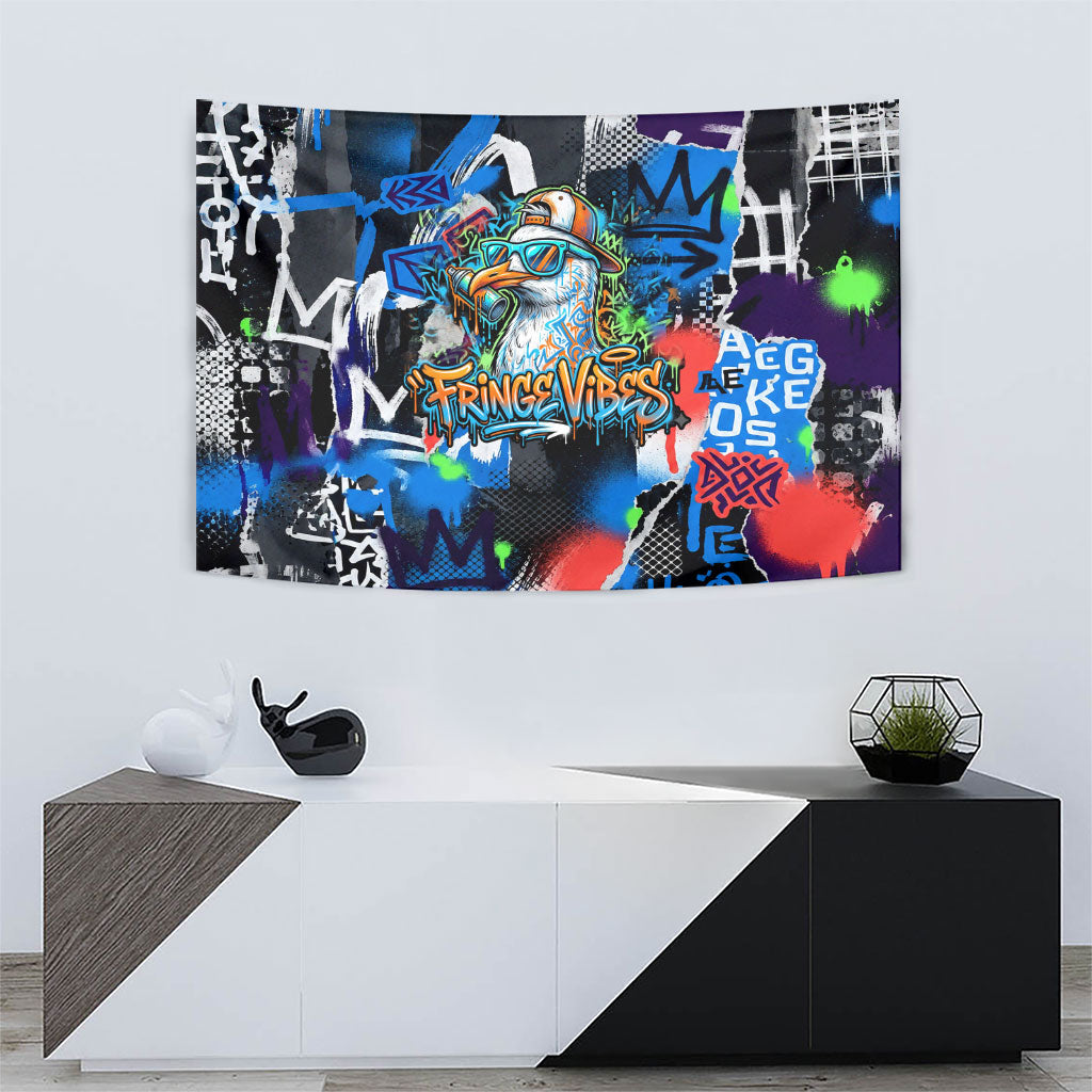 Edinburgh Fringe Festival Tapestry Fringe Vibes Graffiti Seagull Scotland Bagpipes Street Art