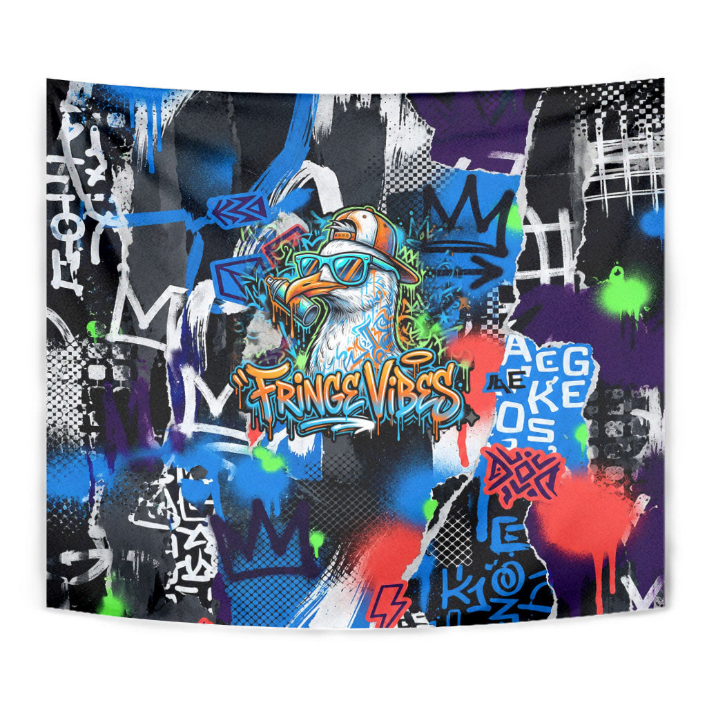 Edinburgh Fringe Festival Tapestry Fringe Vibes Graffiti Seagull Scotland Bagpipes Street Art