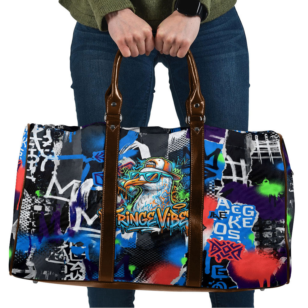 Edinburgh Fringe Festival Travel Bag Fringe Vibes Graffiti Seagull Scotland Bagpipes Street Art
