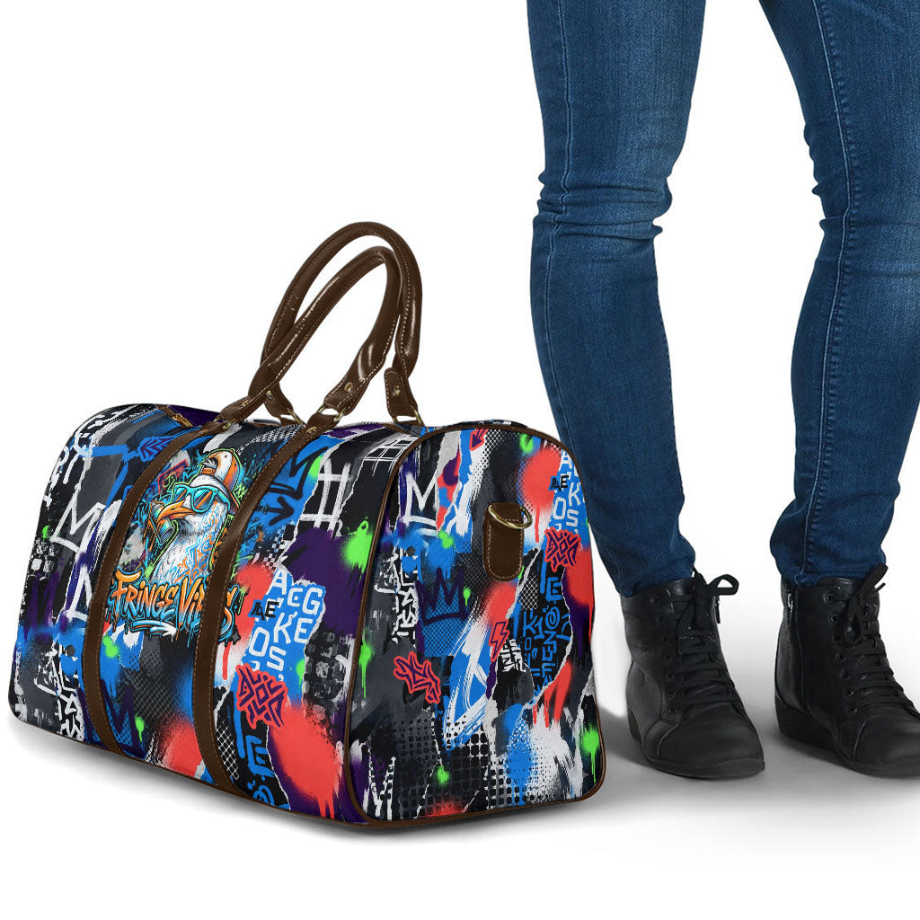 Edinburgh Fringe Festival Travel Bag Fringe Vibes Graffiti Seagull Scotland Bagpipes Street Art