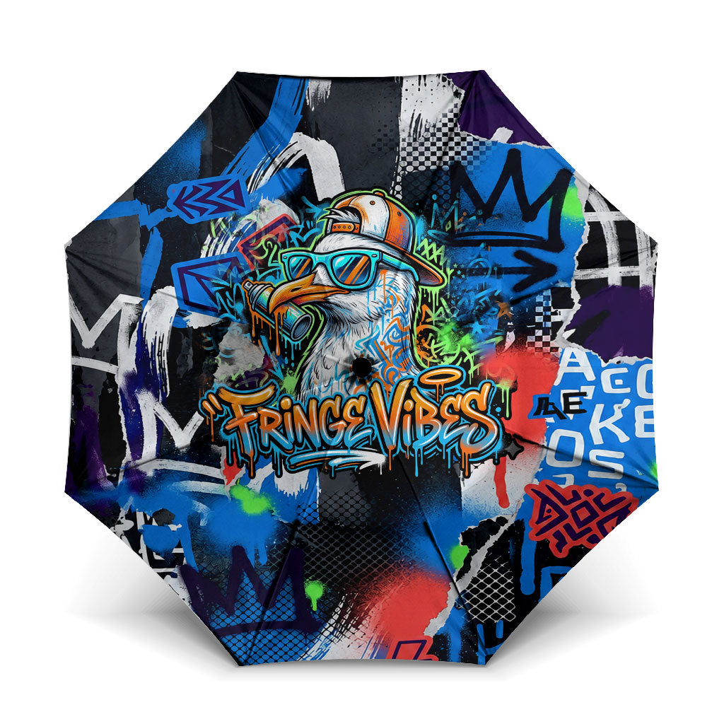 Edinburgh Fringe Festival Umbrella Fringe Vibes Graffiti Seagull Scotland Bagpipes Street Art