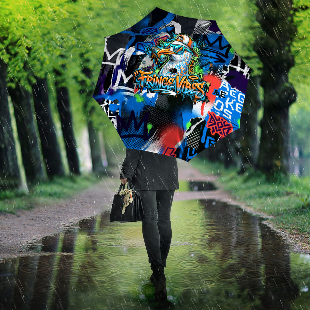 Edinburgh Fringe Festival Umbrella Fringe Vibes Graffiti Seagull Scotland Bagpipes Street Art