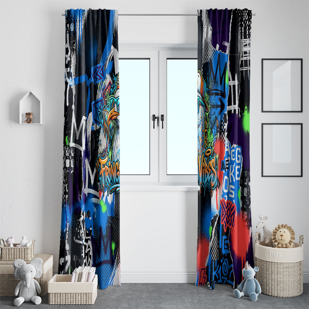 Edinburgh Fringe Festival Window Curtain Fringe Vibes Graffiti Seagull Scotland Bagpipes Street Art