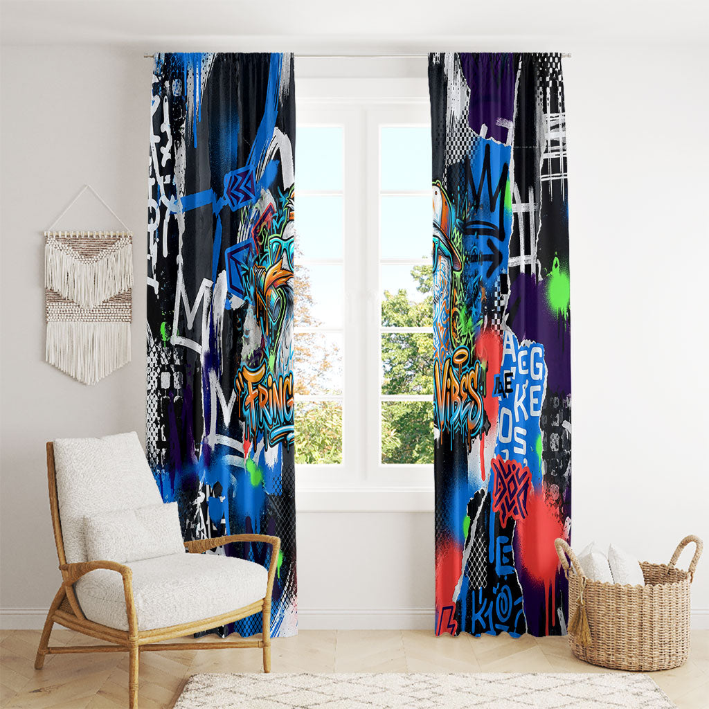 Edinburgh Fringe Festival Window Curtain Fringe Vibes Graffiti Seagull Scotland Bagpipes Street Art