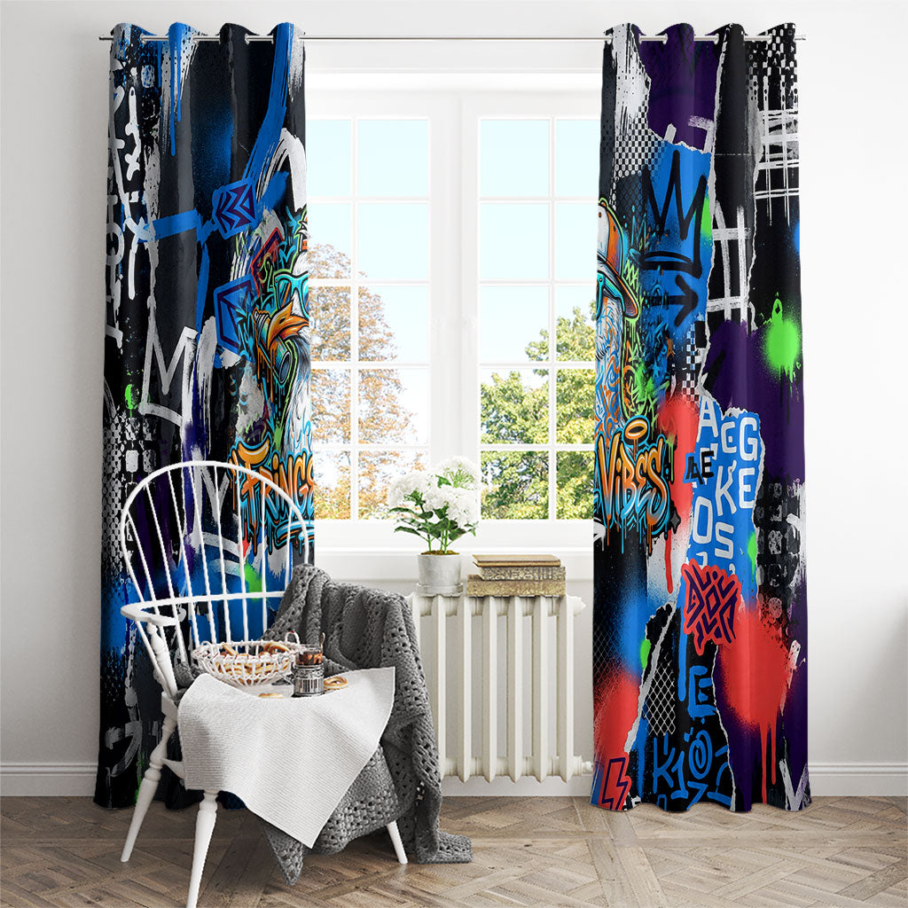 Edinburgh Fringe Festival Window Curtain Fringe Vibes Graffiti Seagull Scotland Bagpipes Street Art
