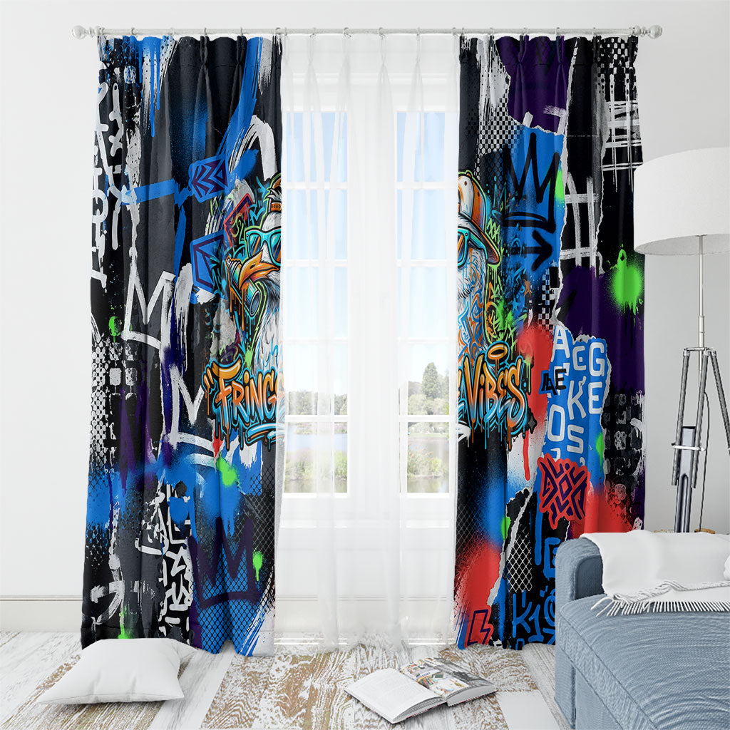 Edinburgh Fringe Festival Window Curtain Fringe Vibes Graffiti Seagull Scotland Bagpipes Street Art