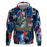 Edinburgh Fringe Festival Zip Hoodie Fringe Vibes Graffiti Seagull Scotland Bagpipes Street Art