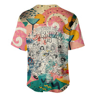 Notting Hill Carnival 94 Baseball Jersey Vintage Festival Music Caribbean Dancers Steel Drums Pop Art