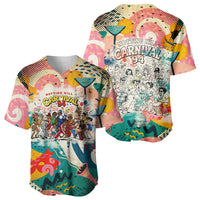Notting Hill Carnival 94 Baseball Jersey Vintage Festival Music Caribbean Dancers Steel Drums Pop Art