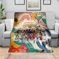 Notting Hill Carnival 94 Blanket Vintage Festival Music Caribbean Dancers Steel Drums Pop Art