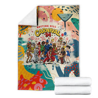 Notting Hill Carnival 94 Blanket Vintage Festival Music Caribbean Dancers Steel Drums Pop Art
