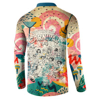 Notting Hill Carnival 94 Button Sweatshirt Vintage Festival Music Caribbean Dancers Steel Drums Pop Art