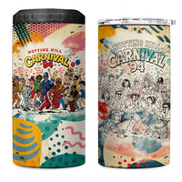 Notting Hill Carnival 94 4 in 1 Can Cooler Tumbler Vintage Festival Music Caribbean Dancers Steel Drums Pop Art