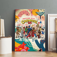 Notting Hill Carnival 94 Canvas Wall Art Vintage Festival Music Caribbean Dancers Steel Drums Pop Art