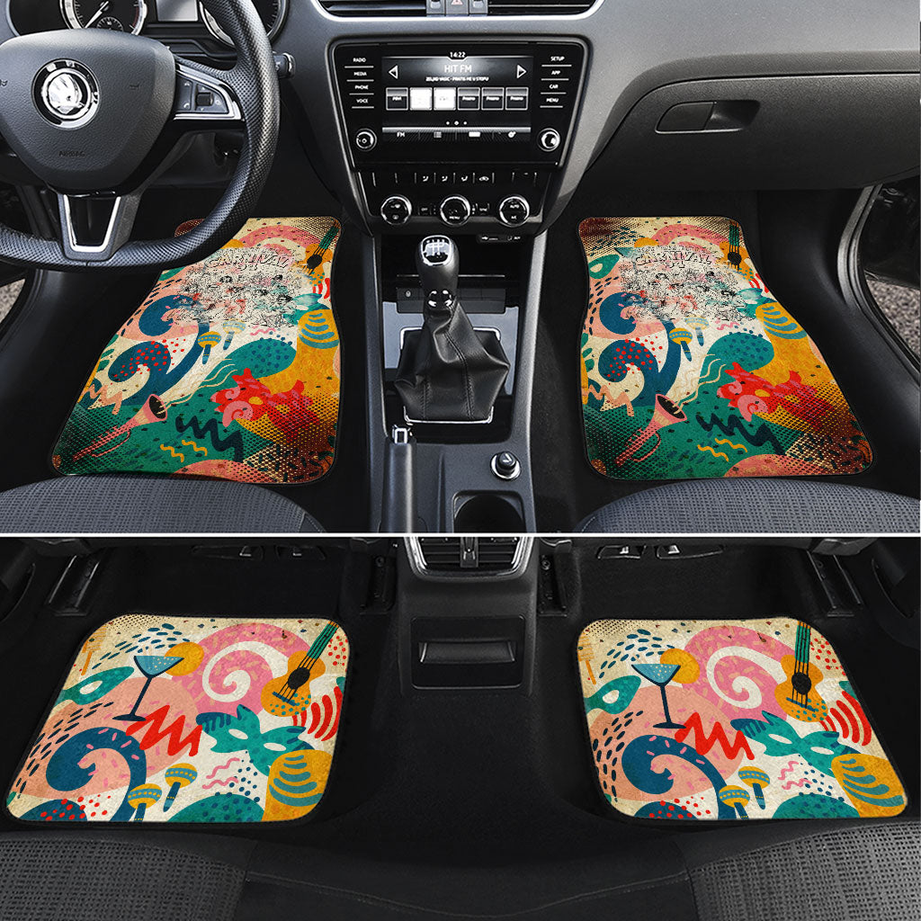 Notting Hill Carnival 94 Car Mats Vintage Festival Music Caribbean Dancers Steel Drums Pop Art