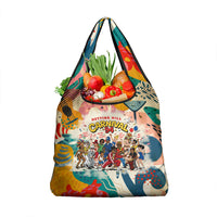 Notting Hill Carnival 94 Grocery Bag Vintage Festival Music Caribbean Dancers Steel Drums Pop Art
