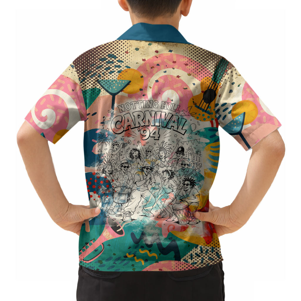 Notting Hill Carnival 94 Hawaiian Shirt Vintage Festival Music Caribbean Dancers Steel Drums Pop Art