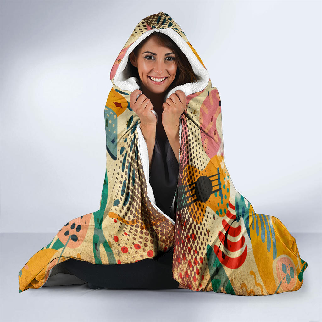 Notting Hill Carnival 94 Hooded Blanket Vintage Festival Music Caribbean Dancers Steel Drums Pop Art