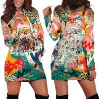 Notting Hill Carnival 94 Hoodie Dress Vintage Festival Music Caribbean Dancers Steel Drums Pop Art