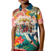 Notting Hill Carnival 94 Kid Polo Shirt Vintage Festival Music Caribbean Dancers Steel Drums Pop Art