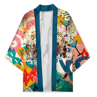 Notting Hill Carnival 94 Kimono Vintage Festival Music Caribbean Dancers Steel Drums Pop Art